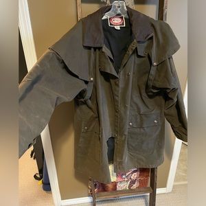 Australian OutBack Collection Oiled Canvas Short Riding Slicker